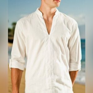 Island importer oasis linen shirt